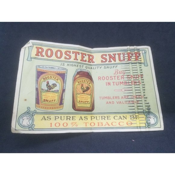 RARE Tobacciana Rooster Snuff Advertising Promo Giveaway Sewing Pins 1920s - Picture 2 of 4